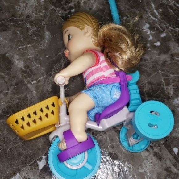 Baby Alive doll with bicycle - Picture 2 of 12